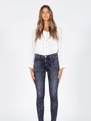 Carmen High Rise Ankle Fray Jeans - Wallflower - Wallflower