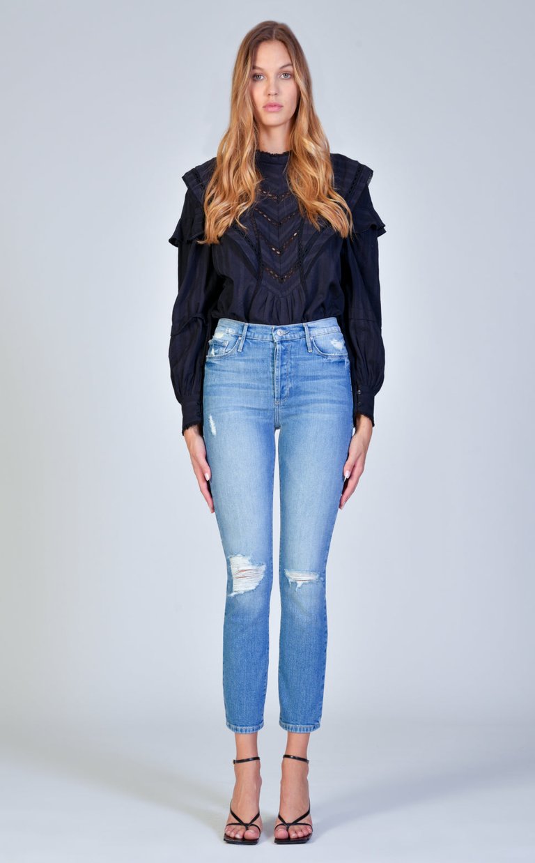 Joan High Waisted Straight Jeans - Roll The Dice