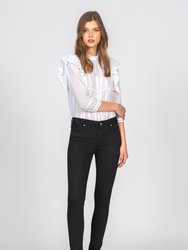 Jude Mid Rise Skinny Jeans - So Black - So Black