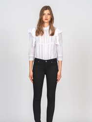 Jude Mid Rise Skinny Jeans - So Black