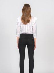 Jude Mid Rise Skinny Jeans - So Black