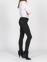 Jude Mid Rise Skinny Jeans - So Black