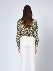 Jude Mid Rise Skinny  Jeans w/ All Over Leopard - Nomad