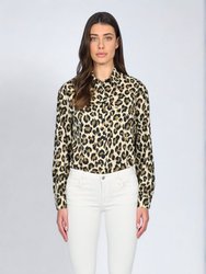Jude Mid Rise Skinny  Jeans w/ All Over Leopard - Nomad