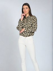 Jude Mid Rise Skinny  Jeans w/ All Over Leopard - Nomad - Nomad