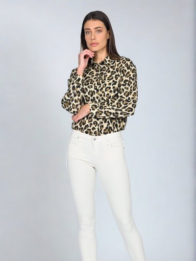 Black Orchid Jude Mid Rise Skinny  Jeans w/ All Over Leopard - Nomad product