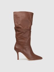 Grecia Slouchy Leather Boot