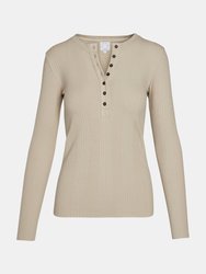 Beige Henley Shirt