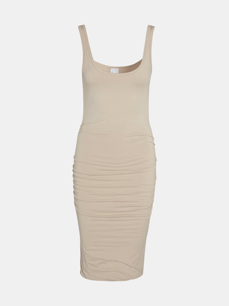 Beige Midi Dress