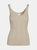 Beige Ribbed Tank