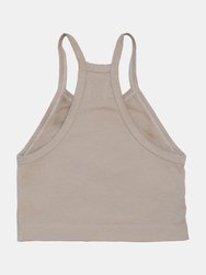 Beige Sport Crop Top