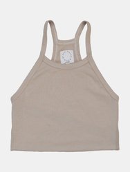 Beige Sport Crop Top