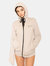 Beige Zip Up Hoodie - Beige