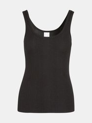 Black Ribbed Tank