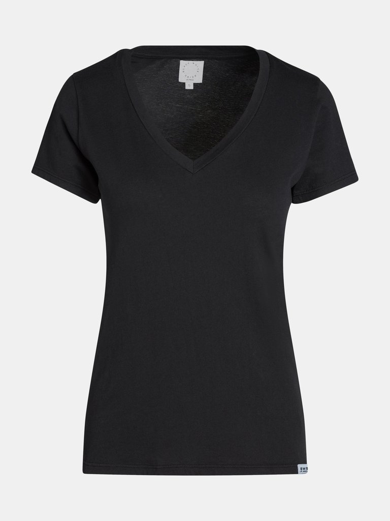 Black V-Neck T-Shirt