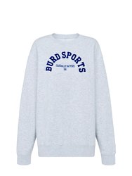 Burd Sports Sweatshirt- Grey & Navy - Grey & Navy