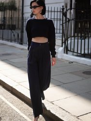 Navy Blue Crop Jumper