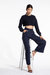 Navy Blue Crop Jumper