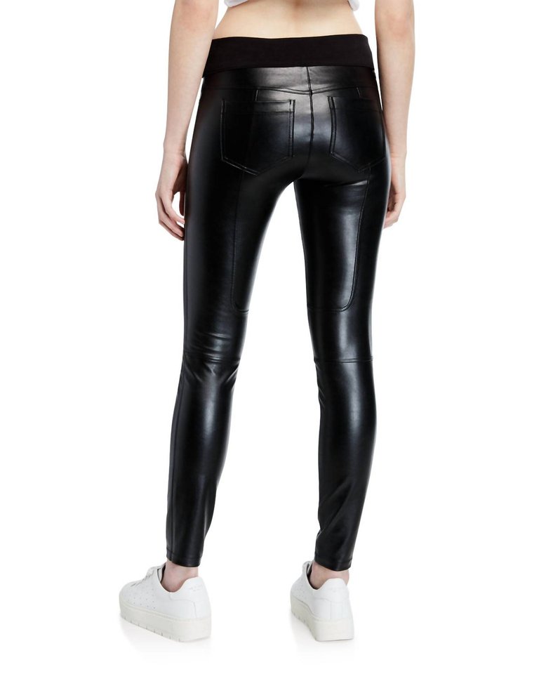Faux Leather London Pant In Black