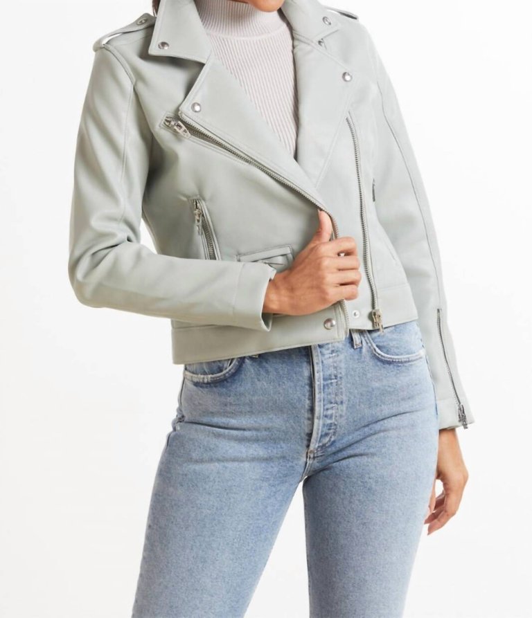 Faux Leather Moto Jacket - Play Act