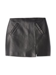 Faux Leather Skirt - Latch On