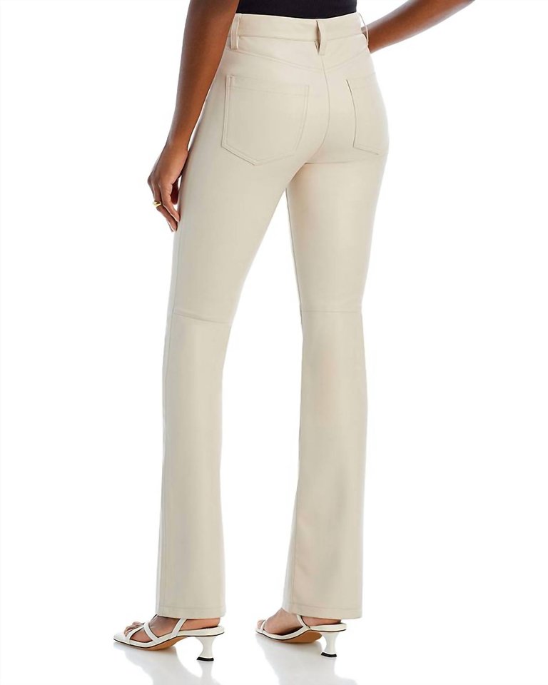 Faux Leather Straight Leg Pant In Go Blank