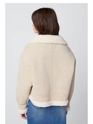 Inside Story Sherpa Jacket In Stone