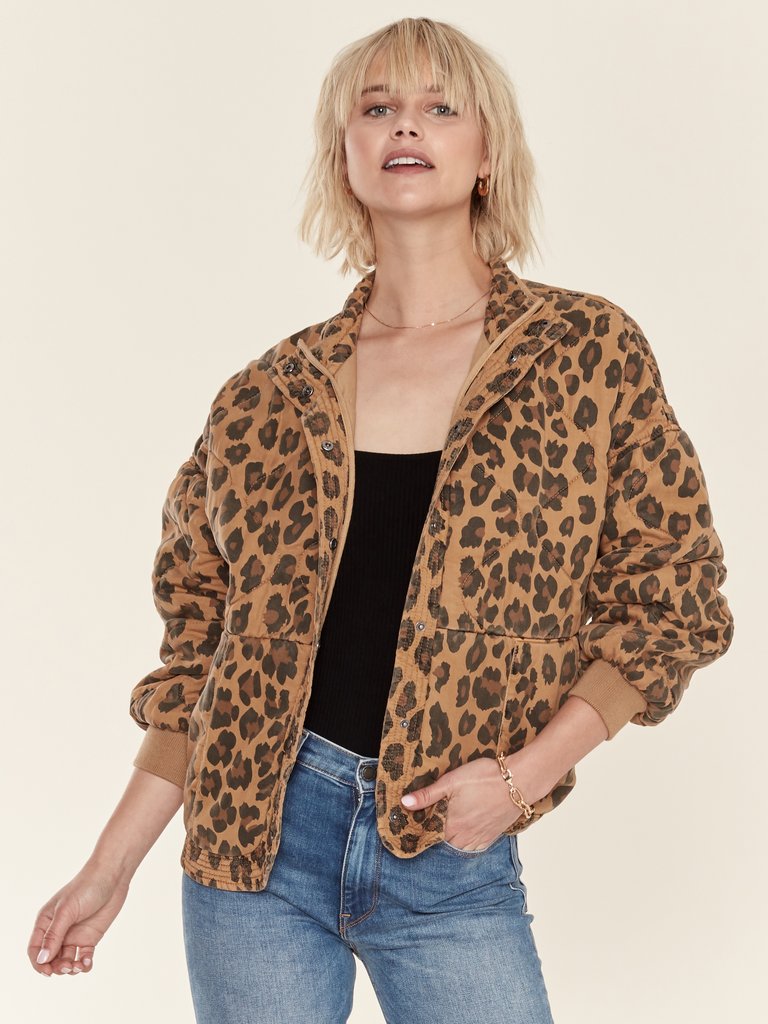 Quilted Leopard Jacket