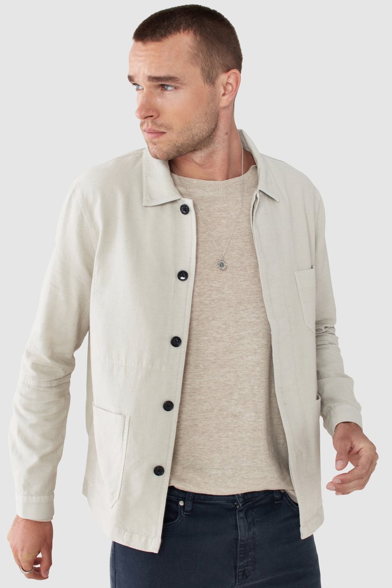 Bowens Patch Pocket Jacket - Stone