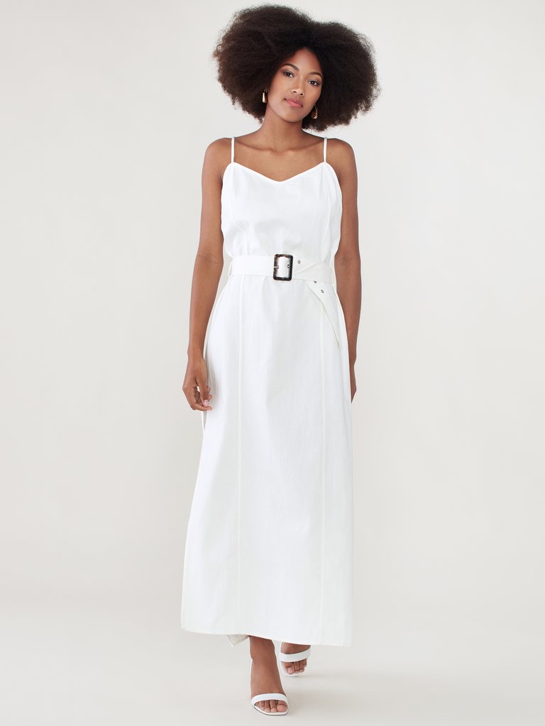 Landry Dress - Optical White