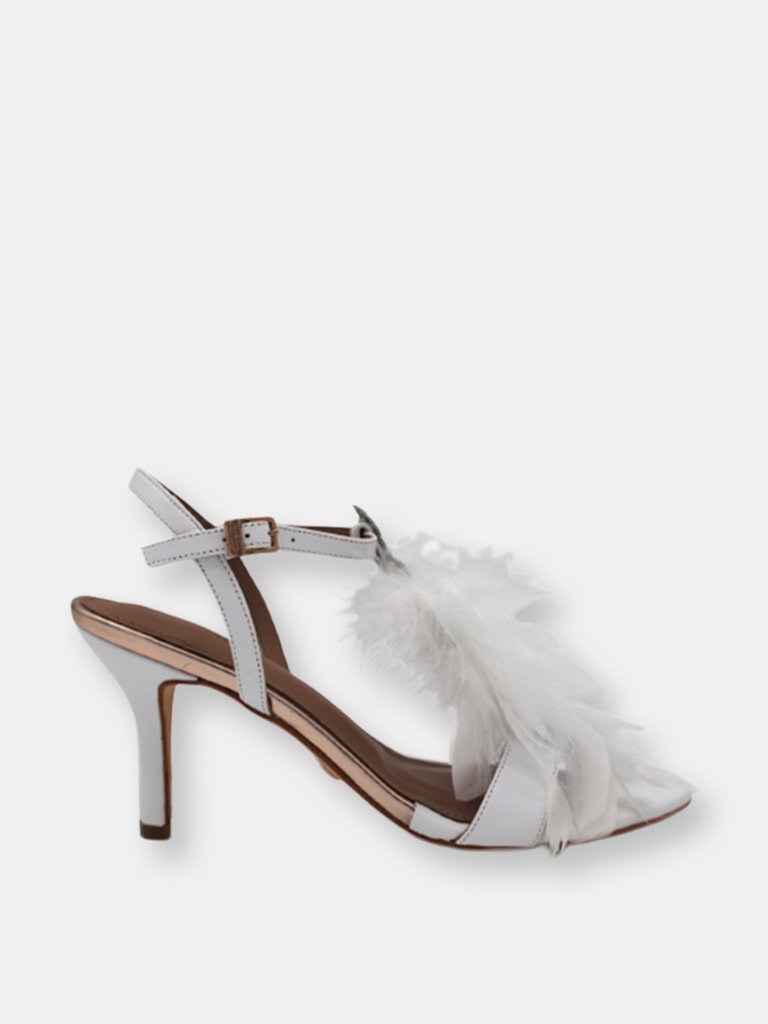 Feather Dream White Sandal - White