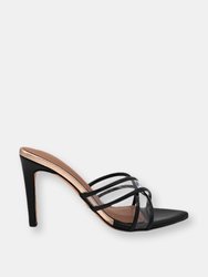 Go Vinyl Black Mules - Black