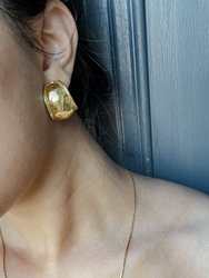 Ava Hoops Earrings - Brass