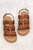 Women's Buckle Closure Sandal In Brown - Brown