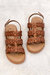 Women's Buckle Closure Sandal In Brown - Brown