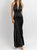 Finer Things Plunging Maxi Dress - Black