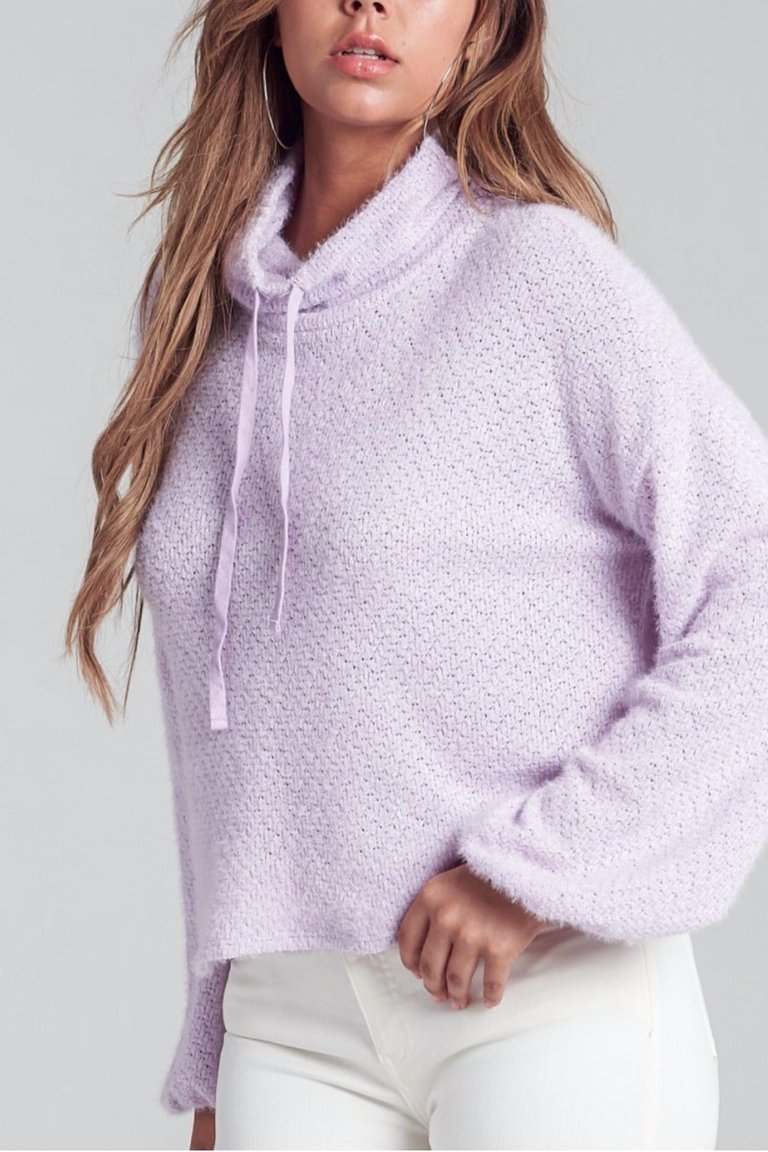 Fuzzy Sweater - Lilac