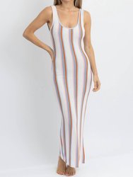 Newport Multi-Striped Coverup Dress - White  Multi