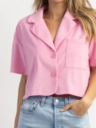 Blue Blush Oh Pool Boy Terrycloth Top - Pink product