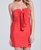 Strapless Mini Dress - Red - Red