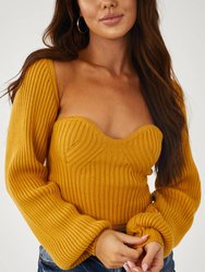 Tube Top + Bolero Sweater Set