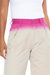 Dip Dye Trouser In Light Khaki With Pink