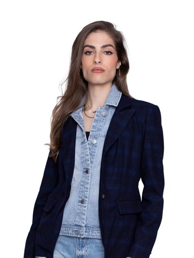 Blue Revival Helen Blazer In Ibiza Navy Twilight With Removable Insert product