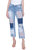 Paisley Patchwork Straight Jeans In Miami - Miami