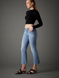 Recycled Ava Mid Rise Crop Boot Jeans