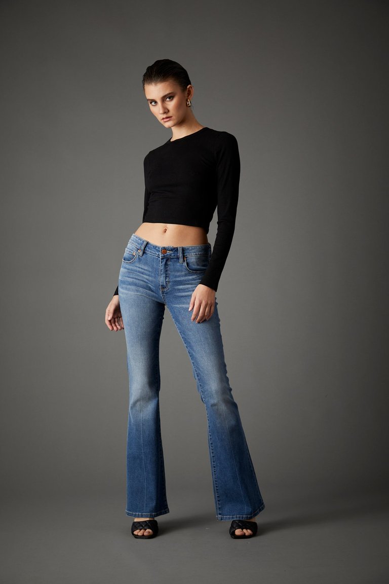 Recycled Maya Mid Rise Boot Jeans - Seville