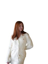 French Chic Tweed Jacket - White