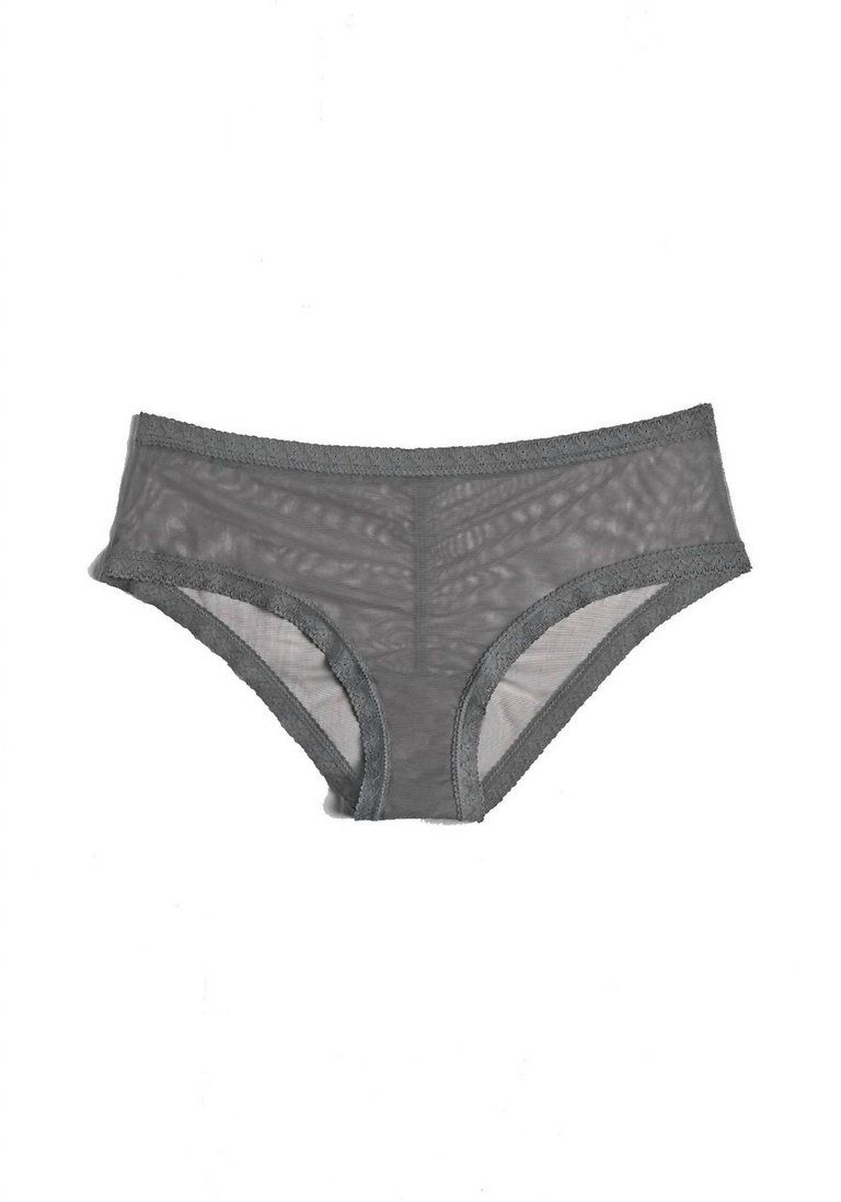 Mesh Lace Trim Hipster Panty In Lunar - Lunar