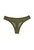 Mesh Lace Trim Thong Panty In Moss - Moss