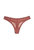 Mesh Lace Trim Thong Panty In Nutmeg - Nutmeg